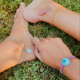 Pastel Cowrie Shell Anklet - OIYA