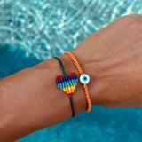 Rainbow Heart Bracelet - OIYA