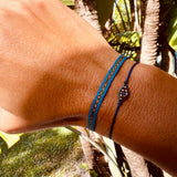 Cleo Sterling Silver Evil Eye Bracelet - OIYA