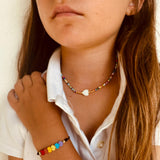 Kids Journee Rainbow Heart Bracelet - OIYA