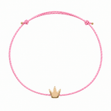 Gold Crown Hematite Charm Bracelet