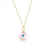 Ballerina Evil Eye Pendant Necklace - OIYA