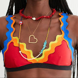 Yeji Square Evil Eye Necklace