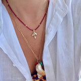 Mushroom Coral Necklace