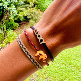 Lucky Chocolate Leather Bracelet