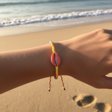 Salmon Candy Shell Bracelet - OIYA