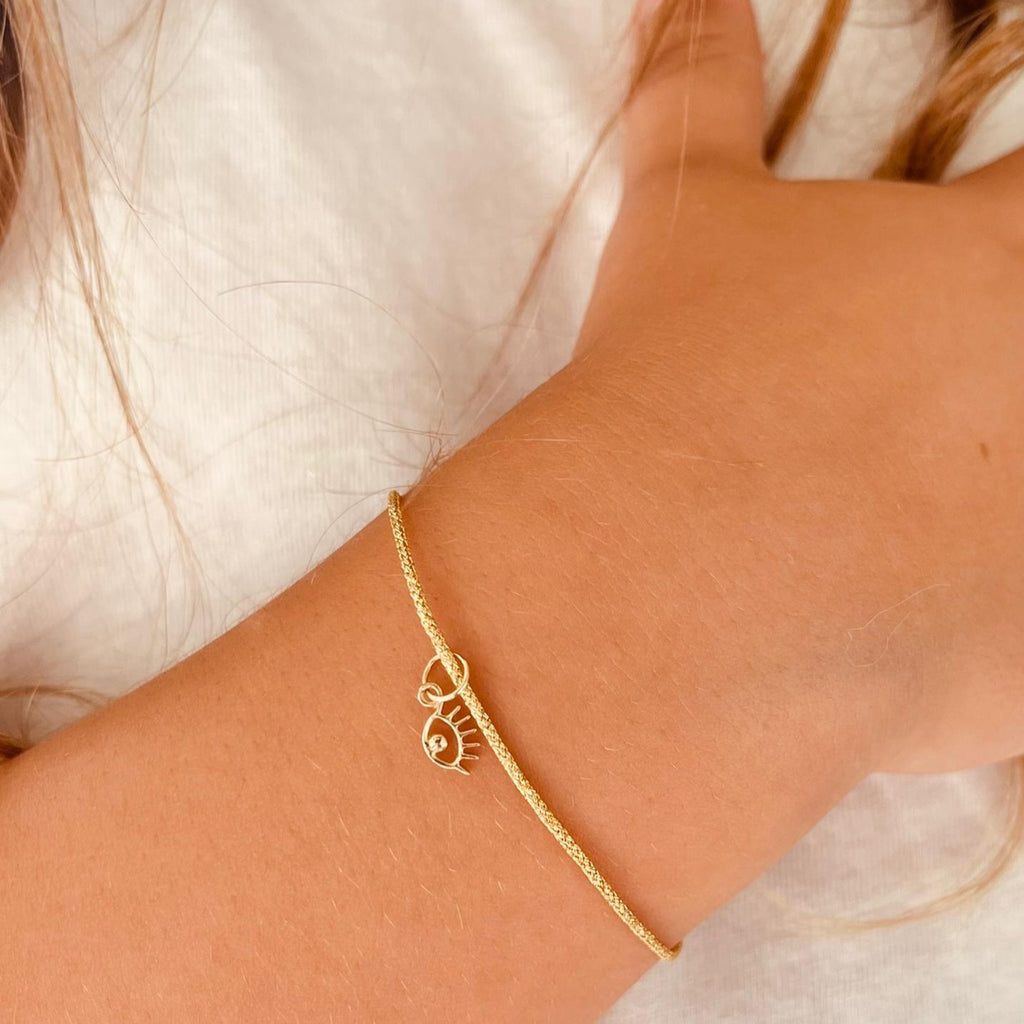 Buy Blissful Bloom Personalised Kids' Gold Bracelet Online | CaratLane