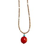 Alora Red Gemstone Necklace