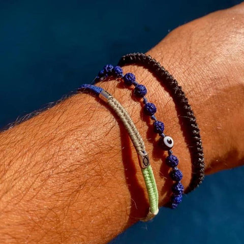 Evil Eye Lava Bracelet - OIYA