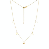 Solid Gold Circle Necklace - OIYA