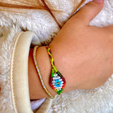 Kids Small Evil Eye Rainbow Bracelet - OIYA