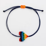 Rainbow Heart Bracelet Set