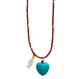 Alora Turquoise Heart Necklace