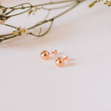 Medium Rose Gold Studs - OIYA