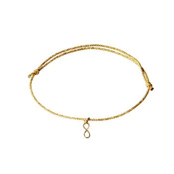 Gold Infinity Charm Bracelet - OIYA