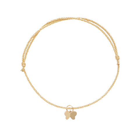 Gold Butterfly Charm Bracelet - OIYA
