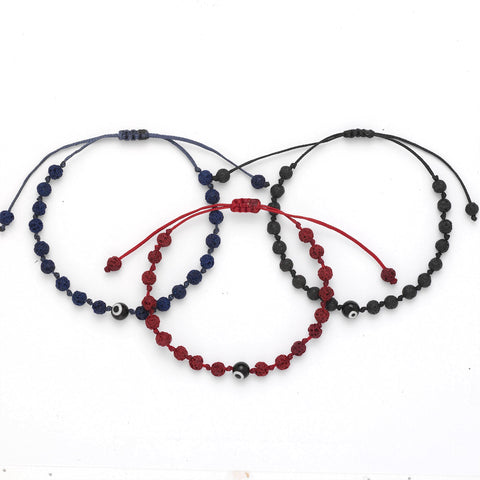 Evil Eye Lava Bracelet - OIYA