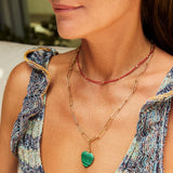 Le Catch x OIYA 2.0: Amazonian Gemstone Heart Chain Necklace