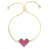 Tetris Heart Bracelet