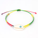 Gwen Rainbow Cowrie Shell Bracelet