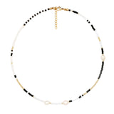 Elektra Pearl Beaded Choker - OIYA