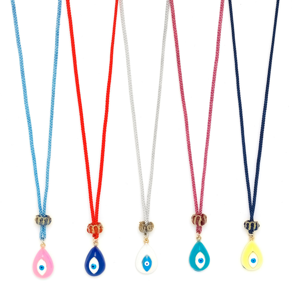 Kids Carnival Evil Eye Teardrop Necklace - Main Image