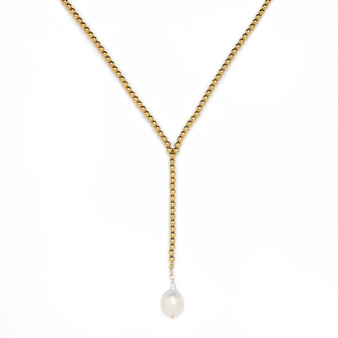 Freshwater Baroque Pearl Beaded Necklace