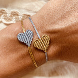 Metallic Heart Bracelet - OIYA