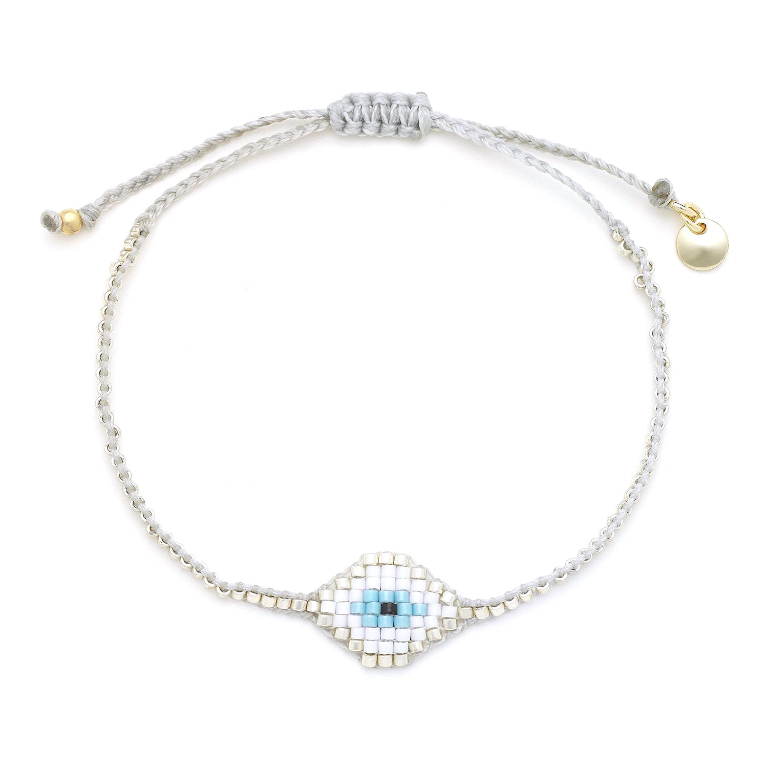OIYA Silver Miyuki Heart Bracelet