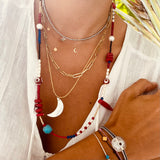 Americana Pearl & Gem Necklace