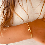 Kids Gold Four Leaf Clover Charm Bracelet