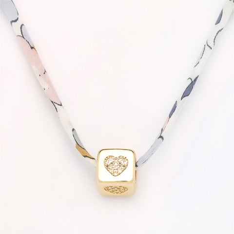 Liberty Gold Heart Charm Necklace