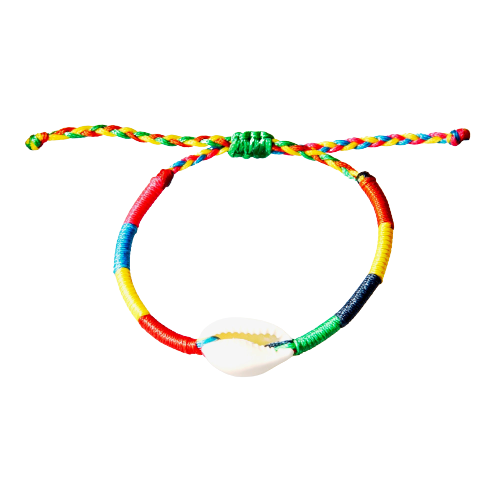 OIYA Rainbow Cowrie Shell Bracelet