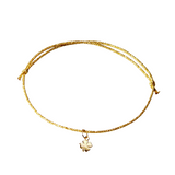 Gold Four Leaf Clover Charm Bracelet - OIYA