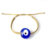 Blue Ceramic Evil Eye Bracelet - OIYA